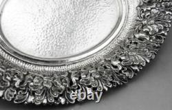Antique Silver Footed Bowl Stamped Asia Cambodia Thailand