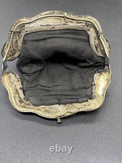 Antique Silver Gilt Pouch / Silver Purse / Netherlands / 19th Century