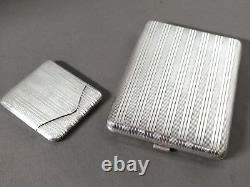 Antique Silver-Plated Cigarette and Match Holder Boxes