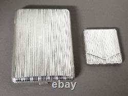 Antique Silver-Plated Cigarette and Match Holder Boxes