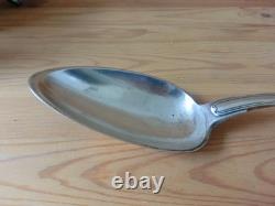 Antique Silver Plated Soup Ladle with Rooster Hallmark