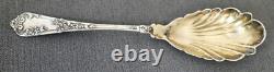 Antique Silver Plated Strawberry Spoon Hallmarked 800 Art Nouveau 1900