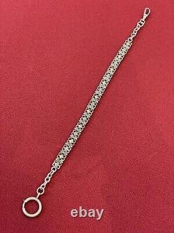 Antique Silver Pocket Watch Chain Jewelry Xix Century