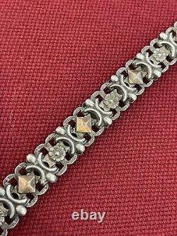 Antique Silver Pocket Watch Chain Jewelry Xix Century