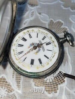 Antique Silver Pocket Watch Daniel Mongard For Restoration 19th Century