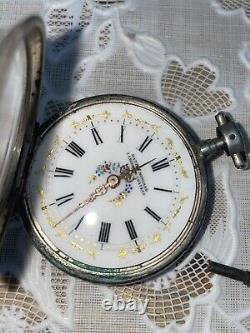 Antique Silver Pocket Watch Daniel Mongard For Restoration 19th Century