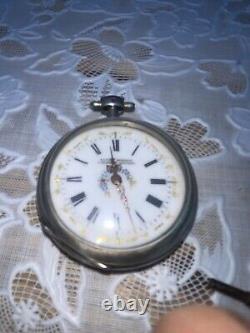 Antique Silver Pocket Watch Daniel Mongard For Restoration 19th Century