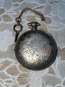 Antique Silver Pocket Watch Daniel Mongard For Restoration 19th Century