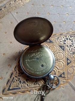 Antique Silver Pocket Watch Hallmarked with Old Man's Mark Signed Chabault Vautard