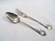 Antique Silver Solid Spoon Fork Set From Rotterdam Netherlands 18th Century