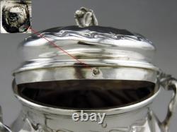 Antique Silver Sugar Bowl with Two Handles, Minerva 1st, Cardeilhac Paris, 240.3g