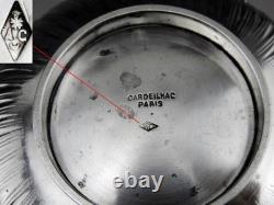 Antique Silver Sugar Bowl with Two Handles, Minerva 1st, Cardeilhac Paris, 240.3g