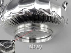 Antique Silver Sugar Bowl with Two Handles, Minerva 1st, Cardeilhac Paris, 240.3g