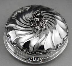 Antique Silver Sugar Bowl with Two Handles, Minerva 1st, Cardeilhac Paris, 240.3g