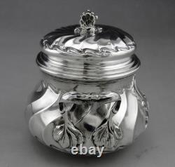Antique Silver Sugar Bowl with Two Handles, Minerva 1st, Cardeilhac Paris, 240.3g