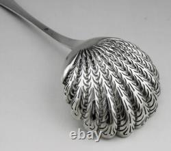 Antique Silver Sugar Sifter Spoon with Old Man Mark 1819-1838