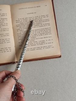 Antique Silver Torah Reading Hand Yad with Stamped Decoration 37.5g