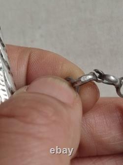 Antique Silver Torah Reading Hand Yad with Stamped Decoration 37.5g