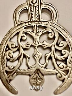 Antique Silver Wedding Pendant with Openwork Decoration. Tunisian Work
