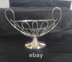 Antique Small Oval Cup on a Silver Base, 19th Century