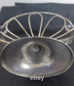 Antique Small Oval Cup on a Silver Base, 19th Century