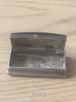 Antique Snuff Box in Solid Silver Minerva Display Object