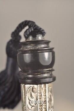 Antique Solid Silver Ancient Salt Flask Antique Perfume Bottle