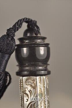 Antique Solid Silver Ancient Salt Flask Antique Perfume Bottle