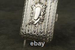 Antique Solid Silver Art Nouveau Cigarette Case by CHARLES MURAT