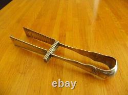 Antique Solid Silver Asparagus Tongs by Silversmith Thomas Hippolyte, 224 Grams