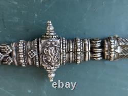 Antique Solid Silver Belt, India