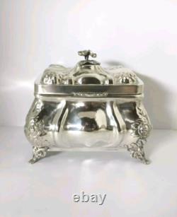 Antique Solid Silver Box HAZOREIN 925/1000