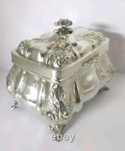 Antique Solid Silver Box HAZOREIN 925/1000