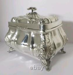 Antique Solid Silver Box HAZOREIN 925/1000