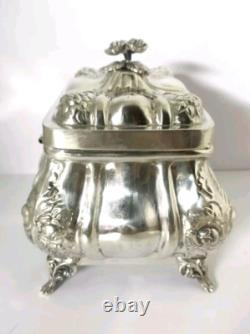 Antique Solid Silver Box HAZOREIN 925/1000