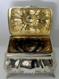Antique Solid Silver Box HAZOREIN 925/1000