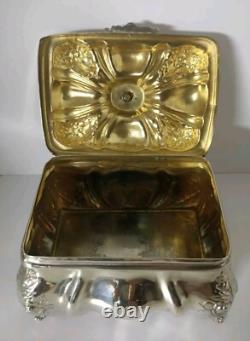Antique Solid Silver Box HAZOREIN 925/1000