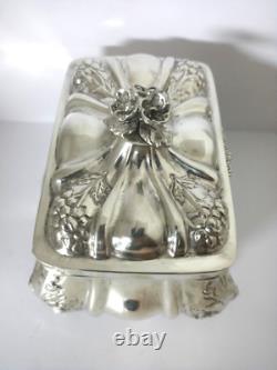 Antique Solid Silver Box HAZOREIN 925/1000