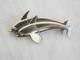 Antique Solid Silver Brooch Signed Georg Jensen Sterling Denmark