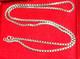 Antique Solid Silver Chain Weight 48.51 G / Length 80 Cm