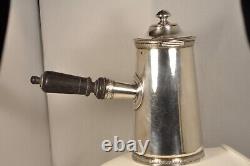 Antique Solid Silver Chocolate Pot, Chocolatier, Old Silver - 565 grams.