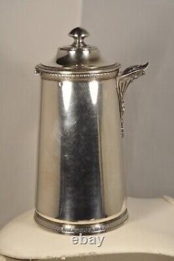 Antique Solid Silver Chocolate Pot, Chocolatier, Old Silver - 565 grams.