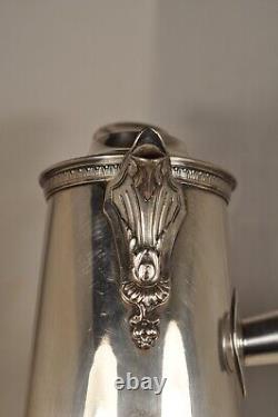 Antique Solid Silver Chocolate Pot, Chocolatier, Old Silver - 565 grams.