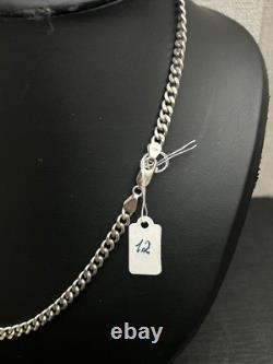 Antique Solid Silver Curb Chain