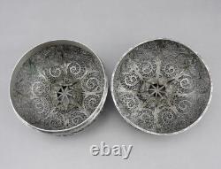 Antique Solid Silver Filigree Box, Tunisian Hallmark, Silver Tunisia, 165 g