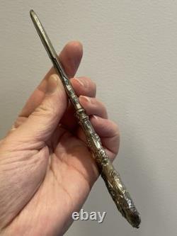 Antique Solid Silver Grape Scissors