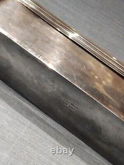 Antique Solid Silver Louis Vuitton Box / Travel Trunk Accessory 19th Century