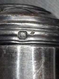 Antique Solid Silver Louis Vuitton Box / Travel Trunk Accessory 19th Century