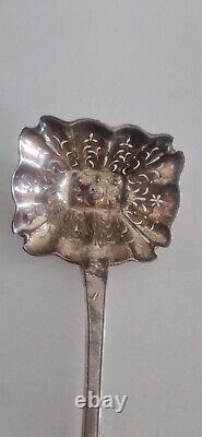 Antique Solid Silver Minerve Sugar Spoon