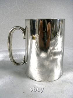 Antique Solid Silver Mug Cup Tumbler with English Hallmarks, weight 117 g